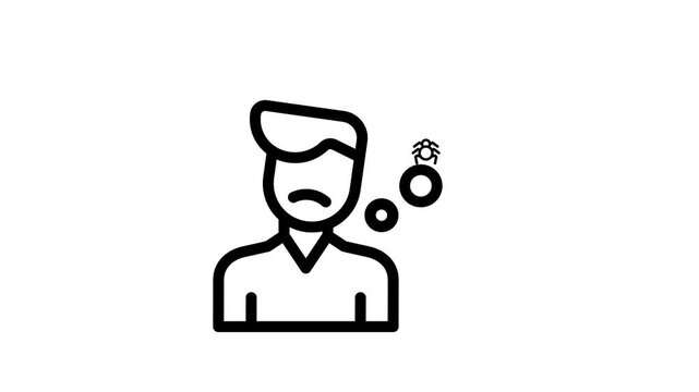 phobia minimalist stroke animation