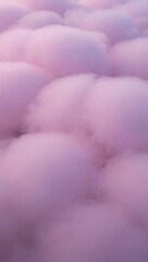 Fototapeta premium Soft Pastel Clouds Texture in Dreamy Pink and Purple Sky Background