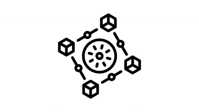 interoperability minimalist stroke animation