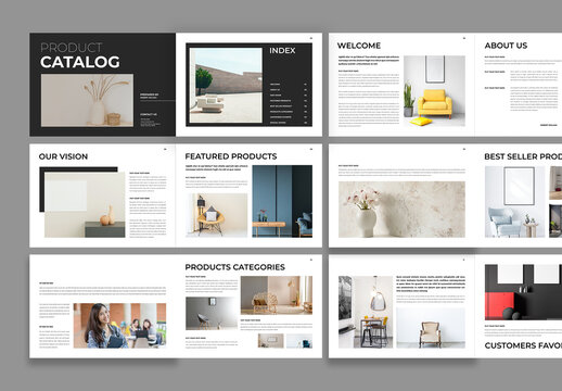Product Catalog Layout Design Template