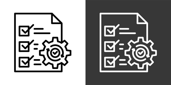 Corrective Action Black And White Multiple Style Icon Set Collection Pack Vector Illustration 