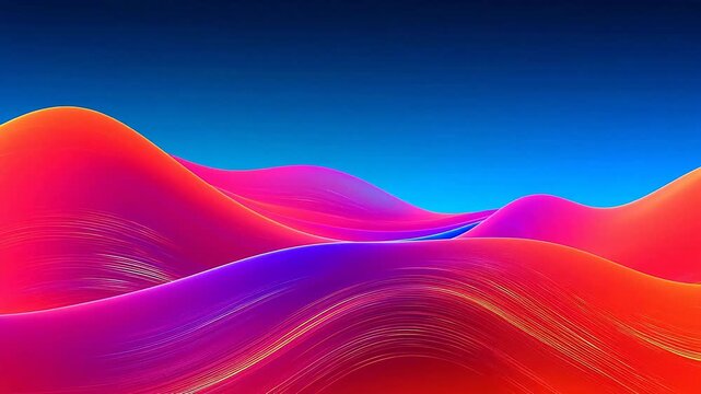 Digital color retro synthetic lines abstract background