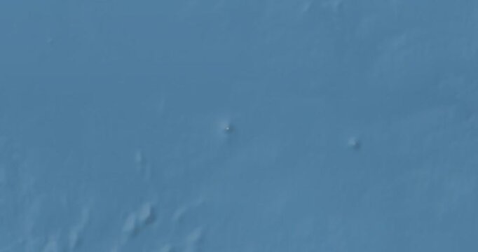 Nauru on Globe. Zoom into the country with Earth spinning on dark background. Physical world map with Nauru and label on it. Country view animation.