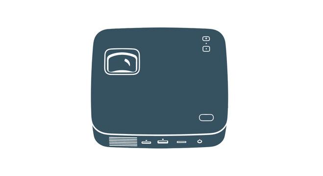 Digital Bathroom Scale on White Background.