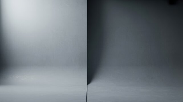 Empty studio background with dramatic lighting and shadows
