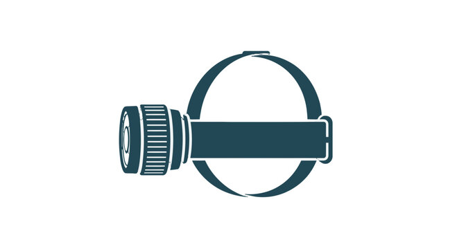 Simple Graphic Illustration of a Camera Lens.