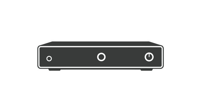 Black Electronic Device with Three Knobs.