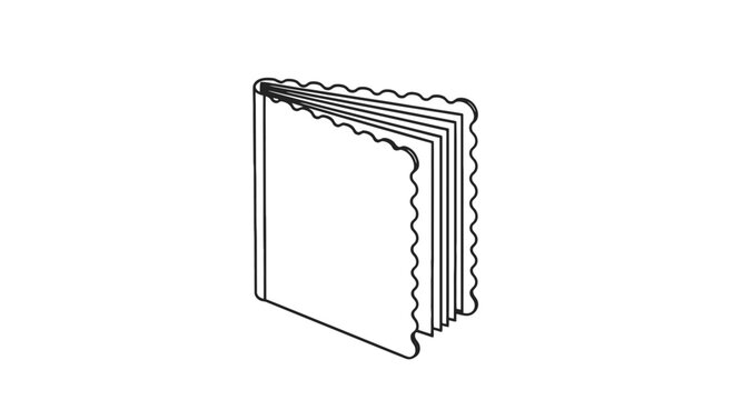 Stack of Paper with Wavy Edges.