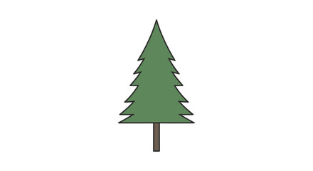 Fototapeta premium evergreen tree icon