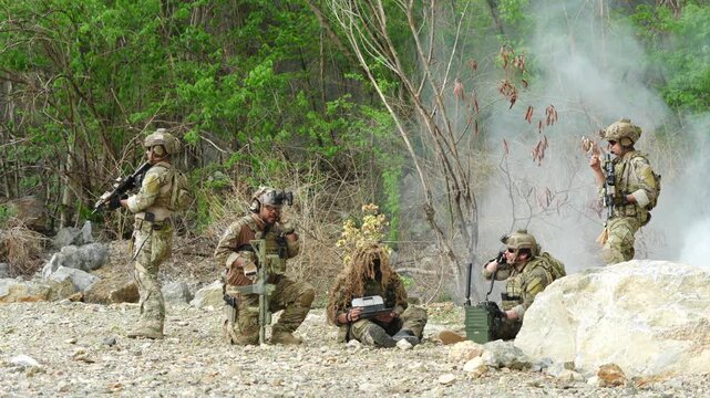 Military action training exercise outdoor field photo series military environment tactical viewpoint team cohesion concept