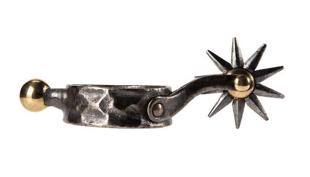 Western Riding Boot Spur with Stainless Steel Rowel