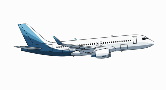 Commercial passenger airplane
