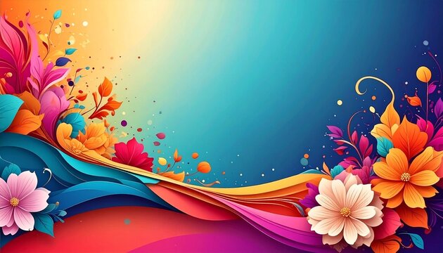 Color background for presentations decorative design template cover insert text with copy space