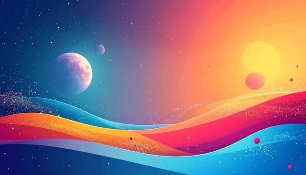 Color background for presentations decorative design template cover insert text with copy space