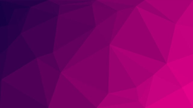 Abstract polygonal geometric surface animation. Clean soft low poly motion gradients background. Seamless loop 4K FullHD