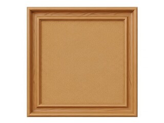 Fototapeta premium A wooden framed cork board with a textured surface and intricate detailing