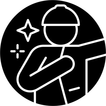 Glyph Solid Put On Icon