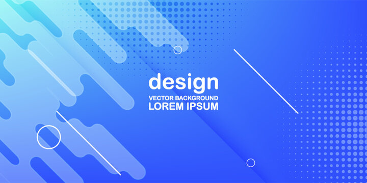 Clean minimalist background with dynamic abstract blue gradient shapes and creative halftone pattern. Elegant tech theme illustration for web banner.