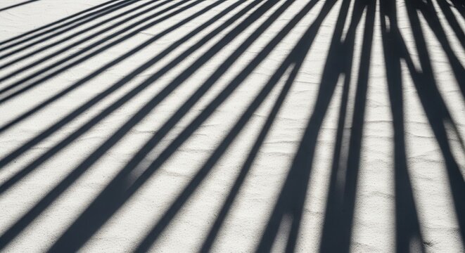 Diagonal Bamboo Shadows Dancing on a Textured Surface