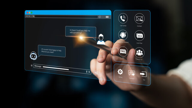 Modern Digital Communication Interface with Messaging App and Virtual Support Options for Customer Interaction and Engagement Sigmoid