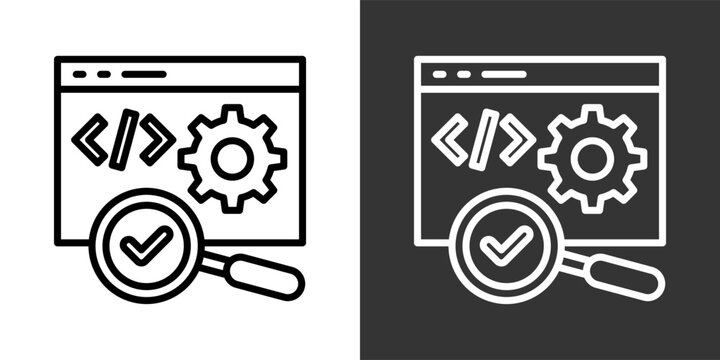 Seo Black And White Multiple Style Icon Set Collection Pack Vector Illustration 