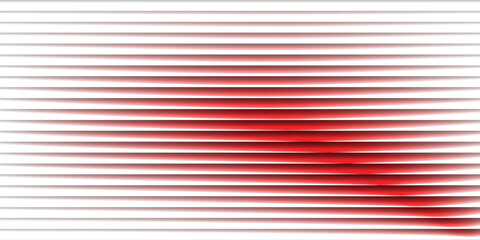 Abstract red glowing lines background. Dynamic white geometric horizontal pattern with soft shadow for esport backdrop or sports presentation layout. © gdtg