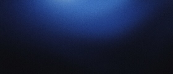 Obraz premium Deep blue textured background with subtle gradient and bright top light for abstract design elements