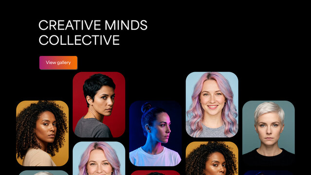 Modern Creative Team Portfolio Gallery