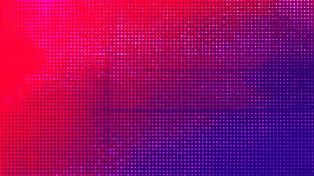 Abstract gradient with halftone dots, transitioning from red to purple-blue. A digital aesthetic