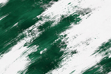 Fototapeta premium Bold dynamic abstract dark emerald green paint brush stroke background texture