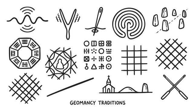 Geomancy traditions, collection of divination methods based on earth patterns and symbols.