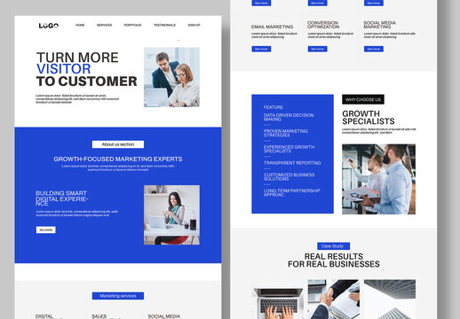 Corporate Landing Page Design