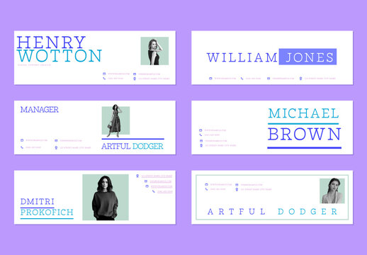 Email Signature Design Collection