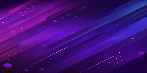 Abstract Purple and Blue Space Background with Glowing Light Lines and Stars © Rehaan