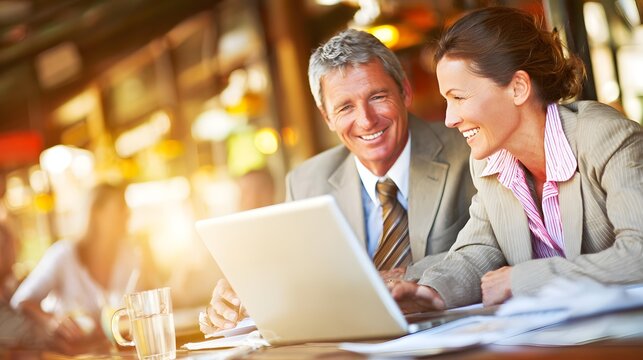 light highlighting affectionate glance between business co founders in workspace
