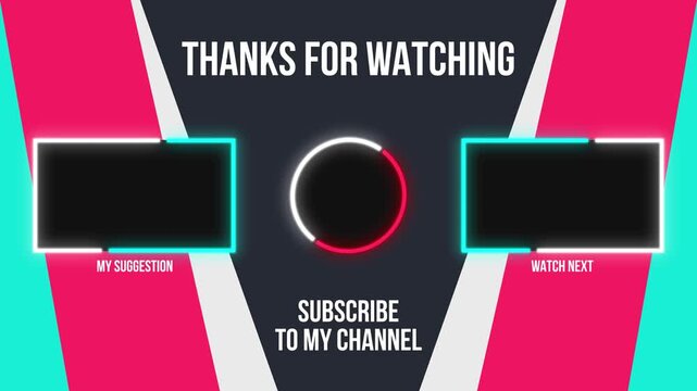Thanks for watching  Youtube outro end card