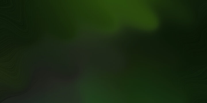 Deep forest green abstract background with soft light leaks and liquid wave patterns evoking natural organic themes for design.