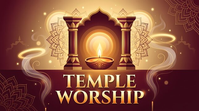 Diwali festival background with traditional diya lamp and decorative mandala patterns