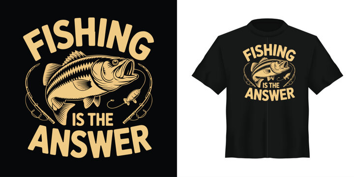 Fishing T-shirt designs, fishing apparel, vector t-shirt graphics, fishing quotes