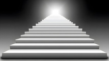 Fototapeta premium leading upward into empty space, symbolic minimal architecture design