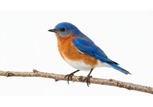 Robin bird perched on a tree branch in nature