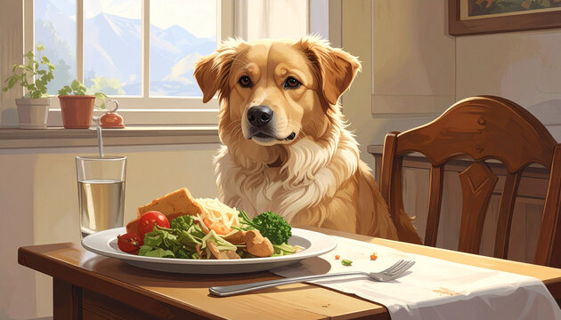 Dog dining table