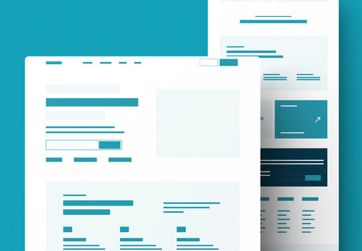 Modern Website Landing Page Wireframe Template
