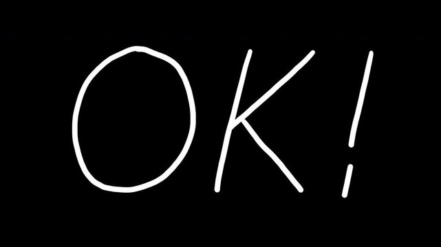 了解や承認のメッセージを伝えるシンプルな英語の文字素材