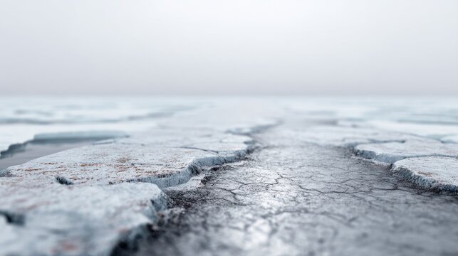 Ice cracked floes