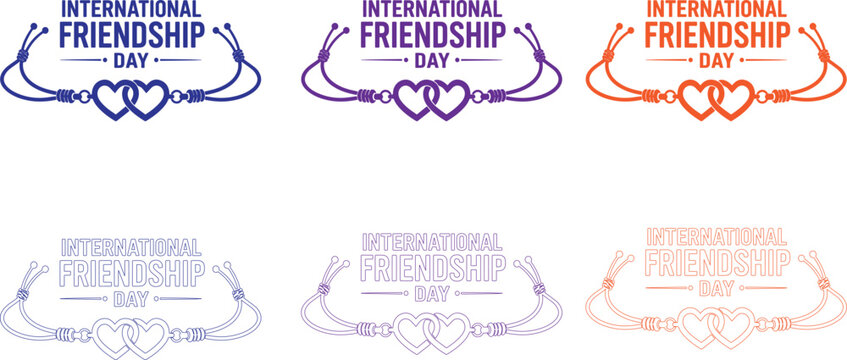 Cute friendship day celebration