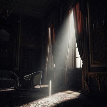 Dramatic interior window light