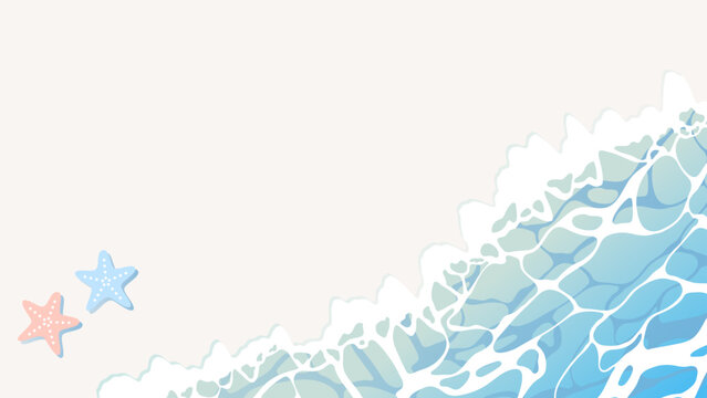 夏らしいきれいな海の背景素材