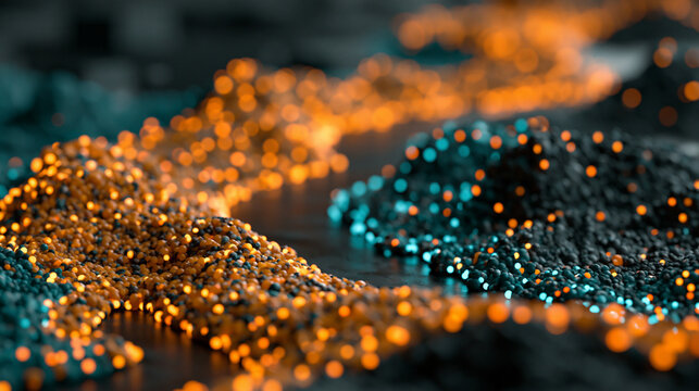 network firewall visualization, glowing barrier of digital particles, premium background