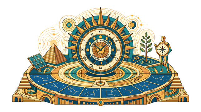 Astrology Calendar Clock
